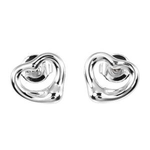 TIFFANY&Co. Open heart Piercing Silver925 2g Women